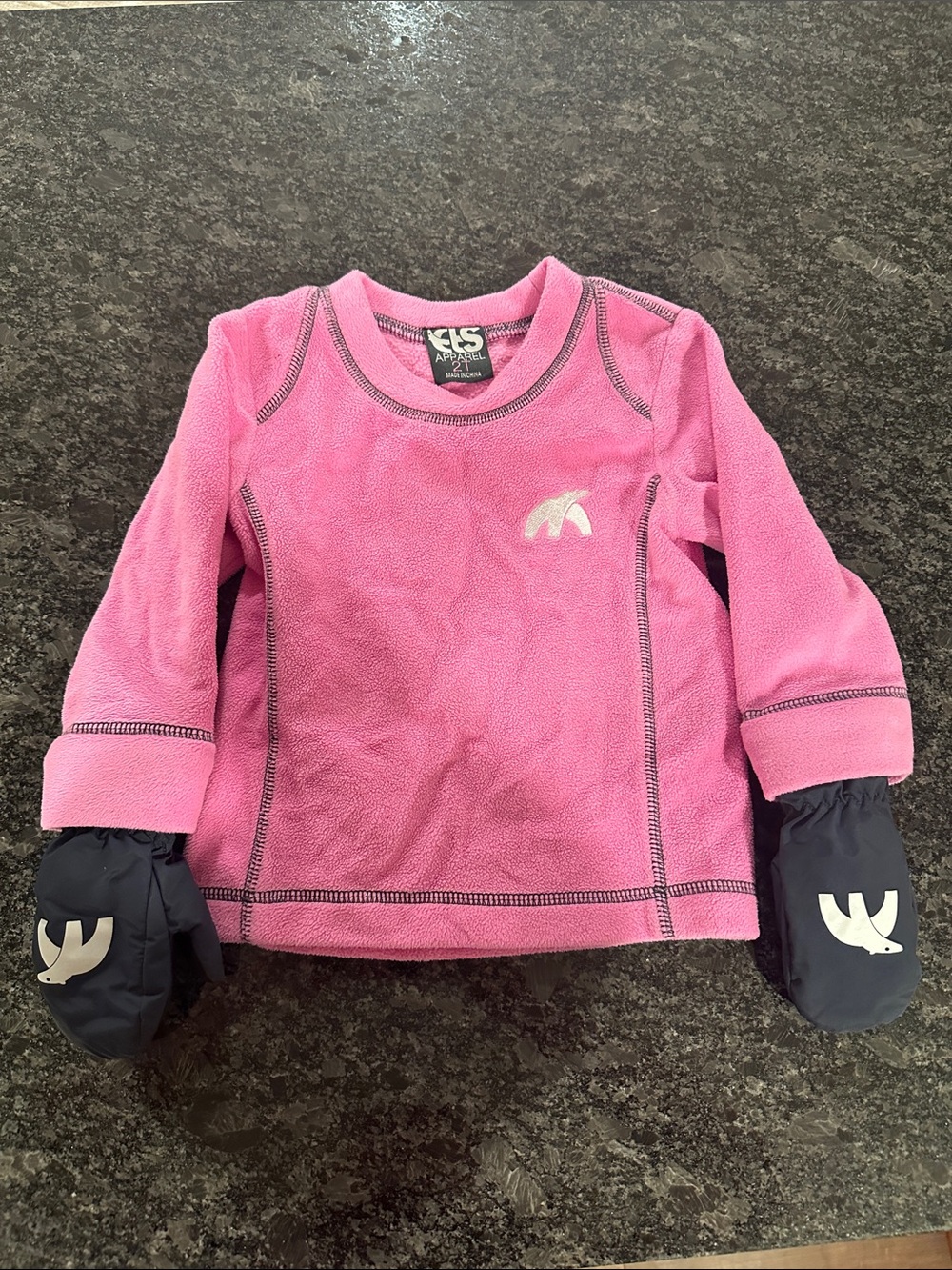 ETS Apparel Cubbies Fleece with Zip-on Thinsulate Mittens